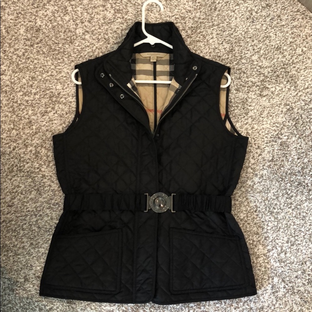 Burberry Black Quilted Vest